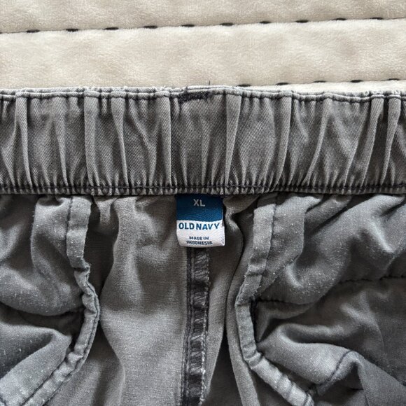 Old Navy Women’s Easy Chino Pants XL Gray Stretch Cotton Pull-On Casual - Picture 5 of 8